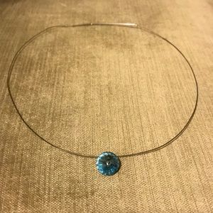 Blue diamond necklace!